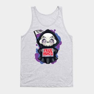 grim reaper free hugs cute and funny hallowen Tank Top